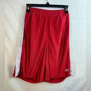 Reebok Shorts Medium Adult Red Athletic Pockets Mens M